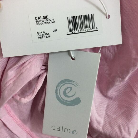 Calme Ease Light Pink Racerback Tank Top Size Small NWT - Picture 6 of 7